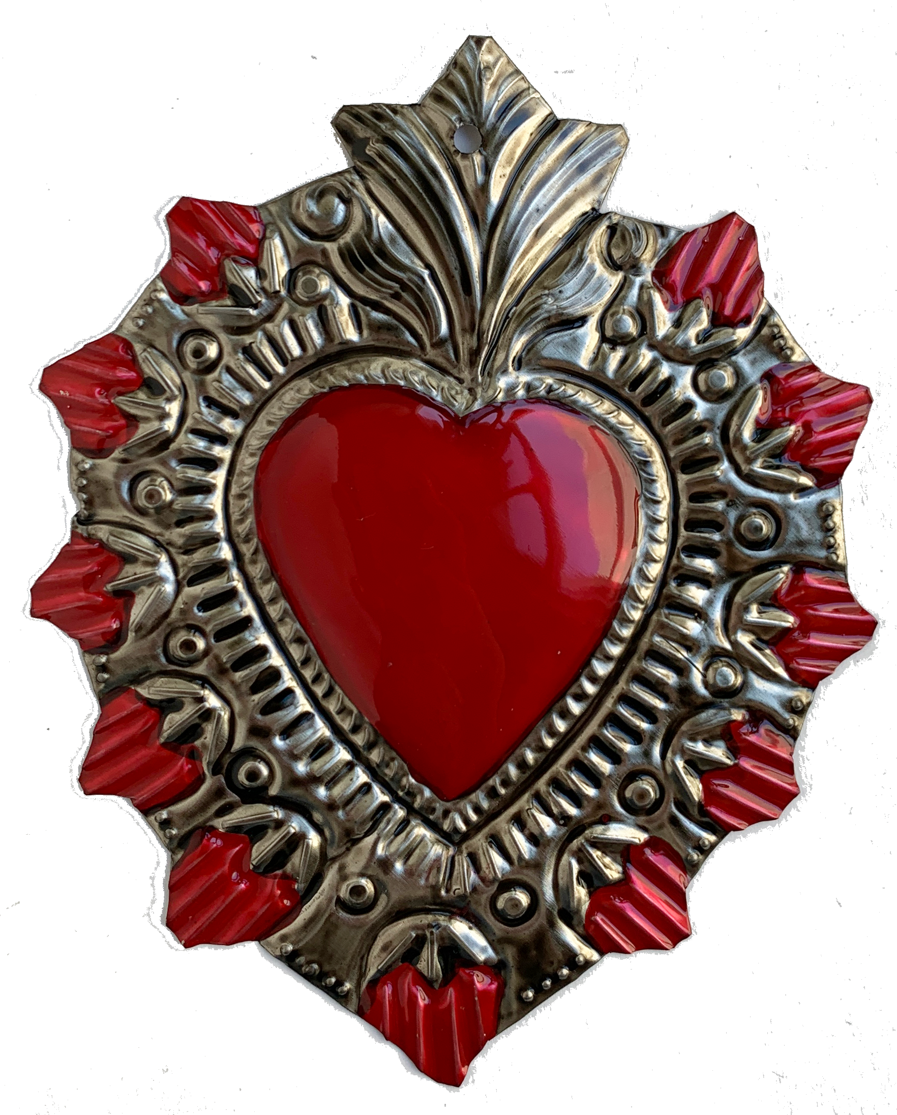Corazón decorativo de hojalata chico